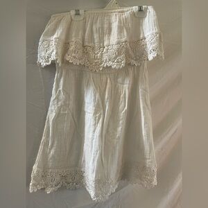 O'Neill Women’s White Minidress with Lace Detail